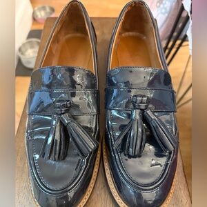 Franco Sarto Navy Tassel Loafers